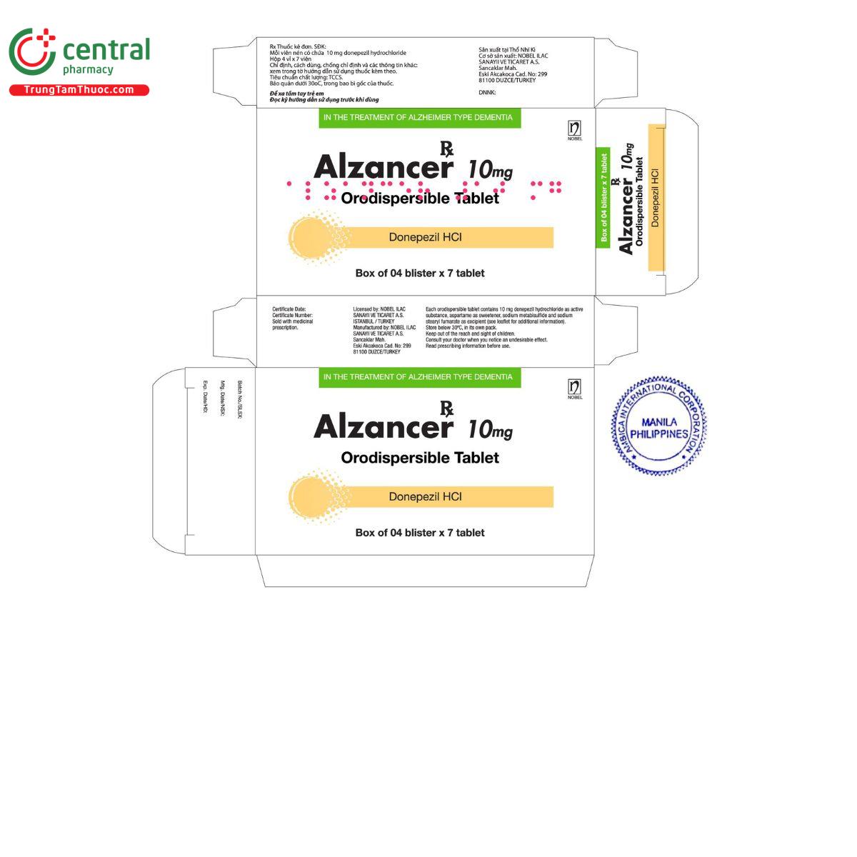 alzancer 10mg 2 U8343