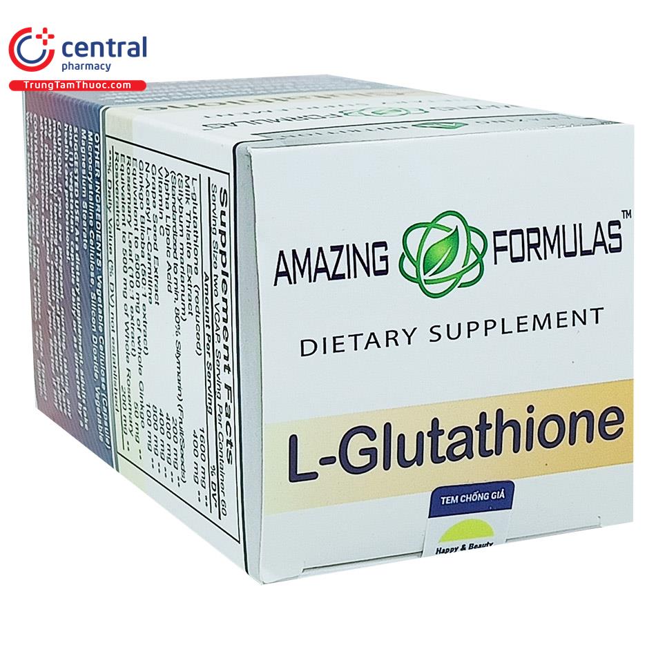 amazing formulas l glutathione 1600mg 2 U8562