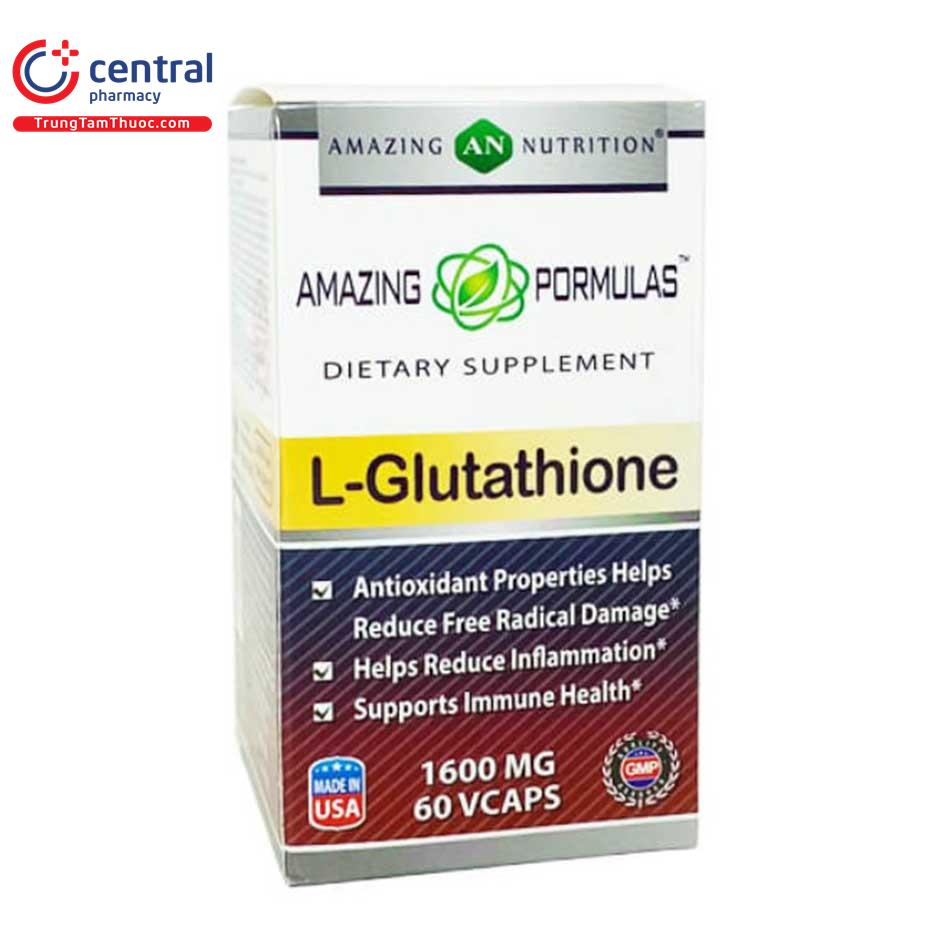 Thuốc Amazing Formulas L-Glutathione 1600mg: cách dùng và liều dùng