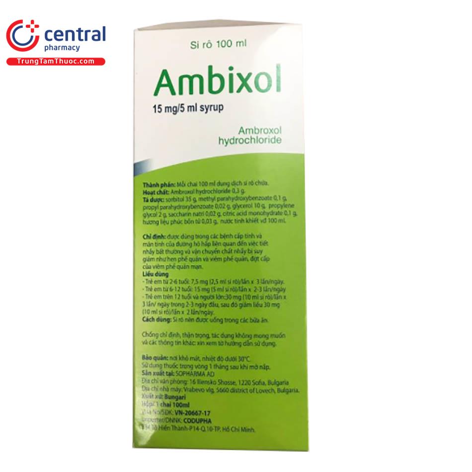 ambixol 15mg5ml syrup 5 C1152