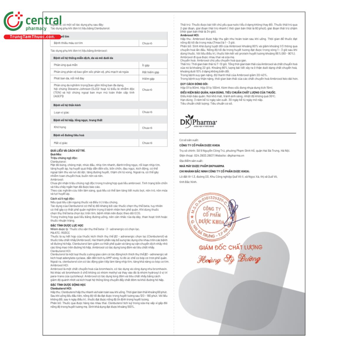 ambroxol clenbuterol 10ml 8 O5321 ambroxol clenbuterol 10ml 8 O5321