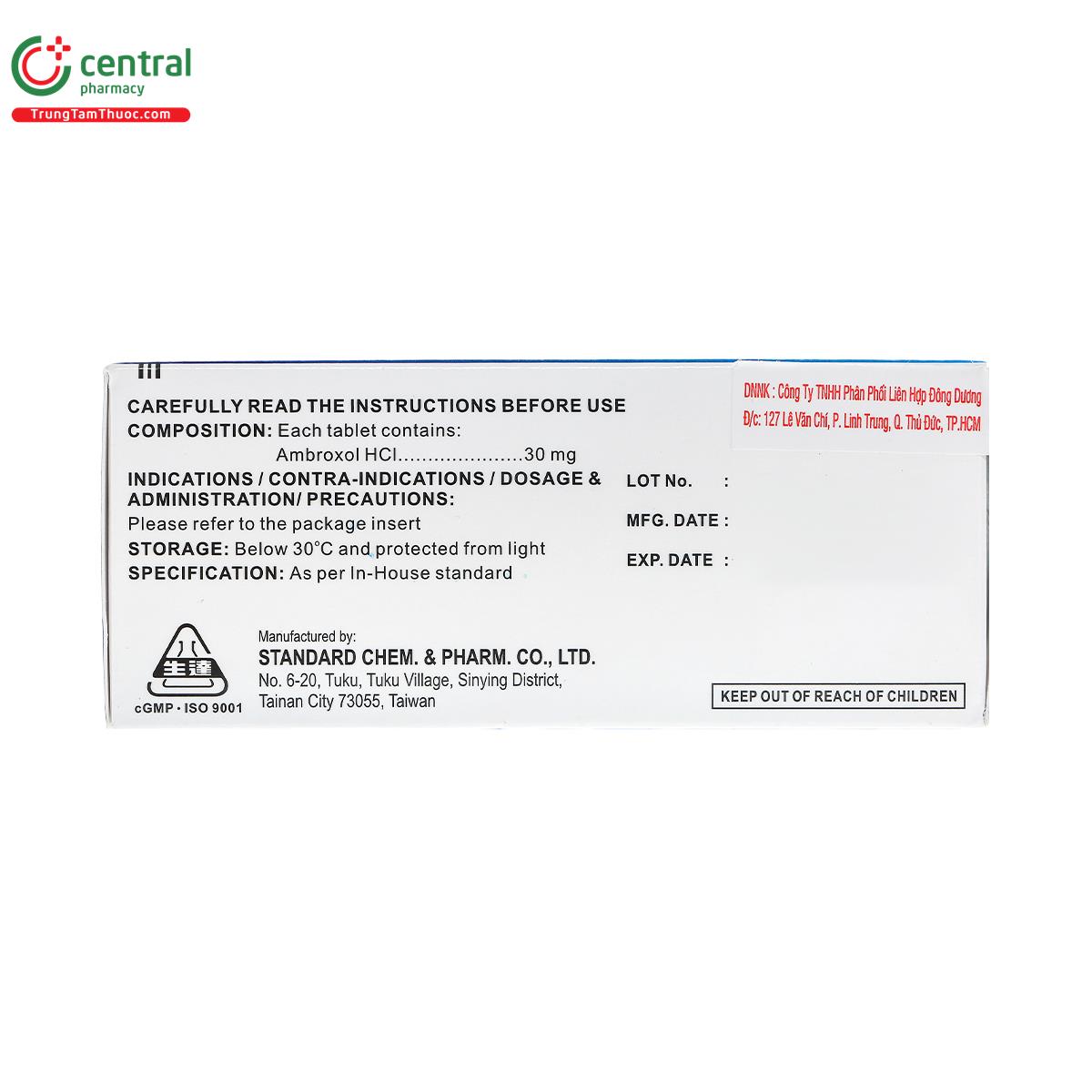 ambroxol hcl tablets 30mg 4 F2856