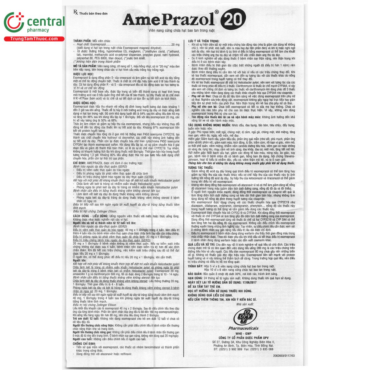 ameprazol 20 1 H3826 ameprazol 20 1 H3826