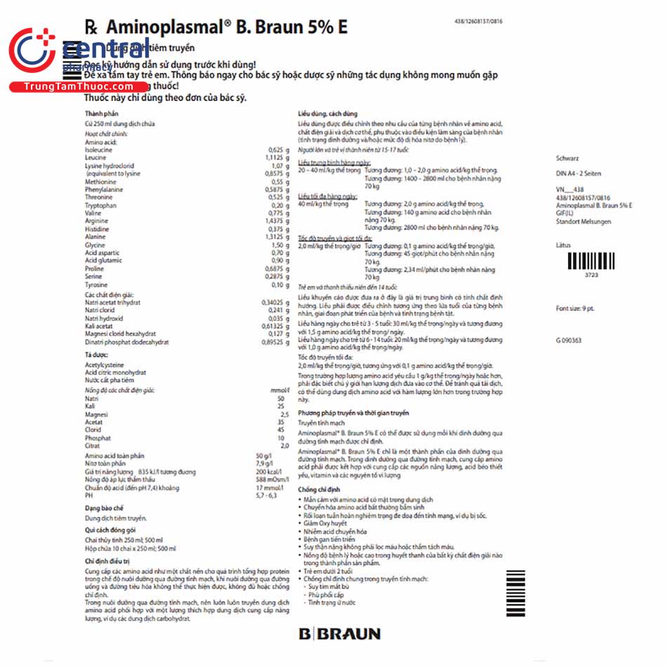 aminoplasma bbraun 2 N5152