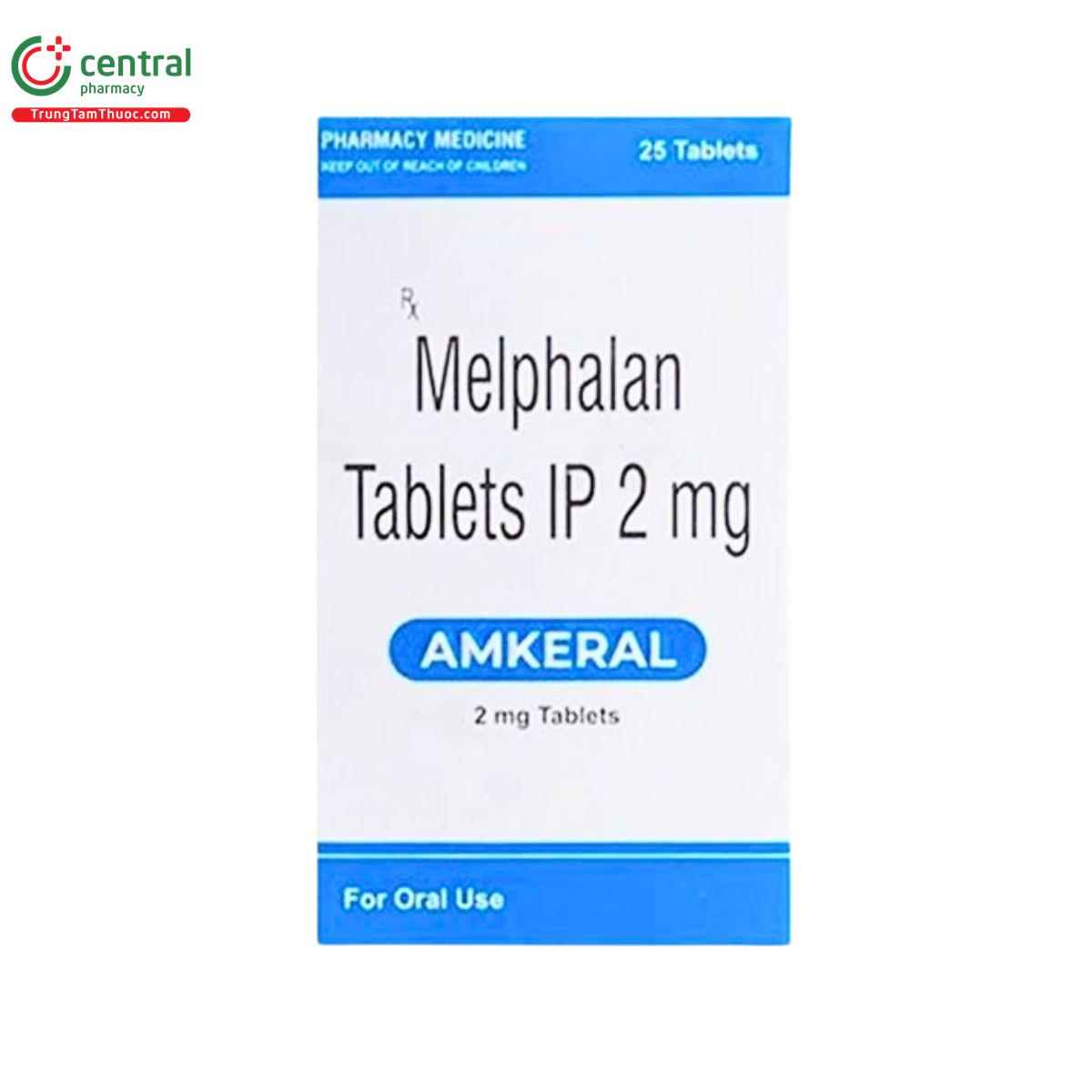 Thuốc Amkeral 2mg - Melphalan tablets IP hoá trị liệu điều trị ung thư