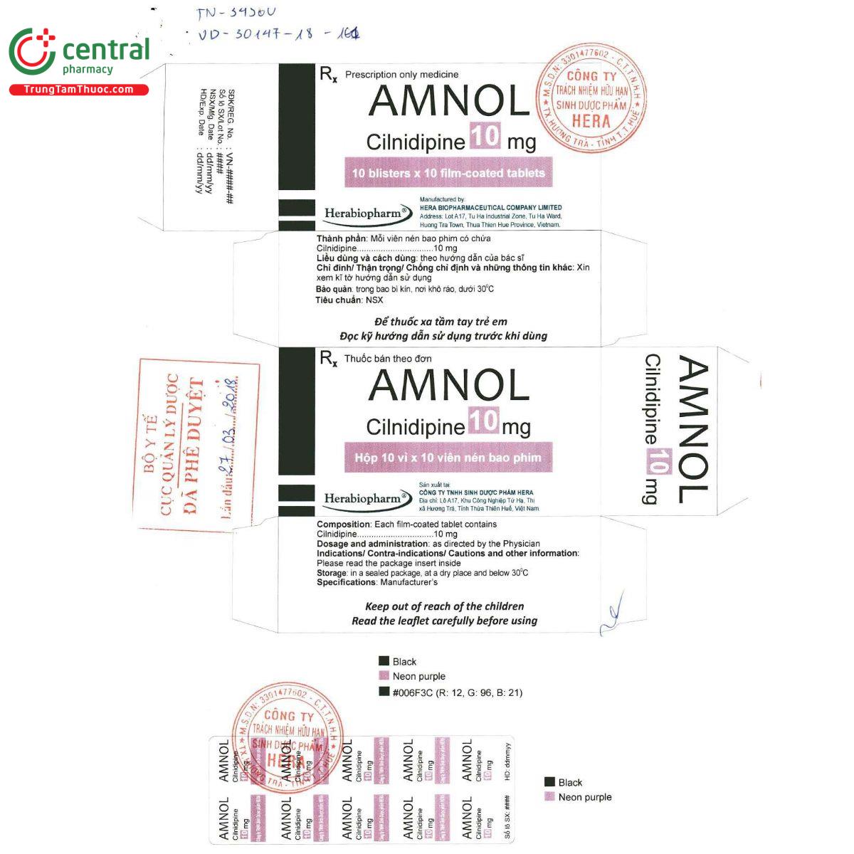 amnol 10mg 3 H3256 amnol 10mg 3 H3256
