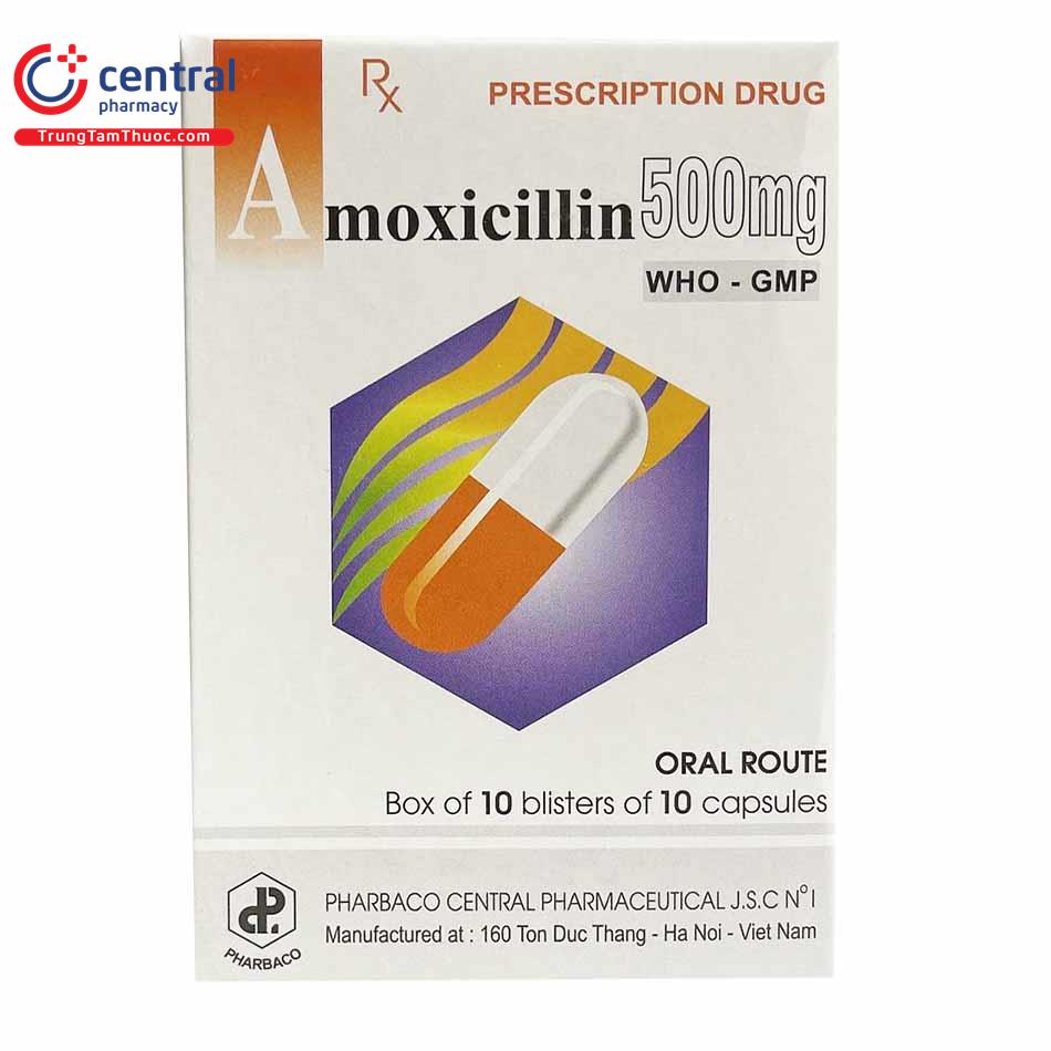 amoxicillin 500mg pharbaco 1 L4800