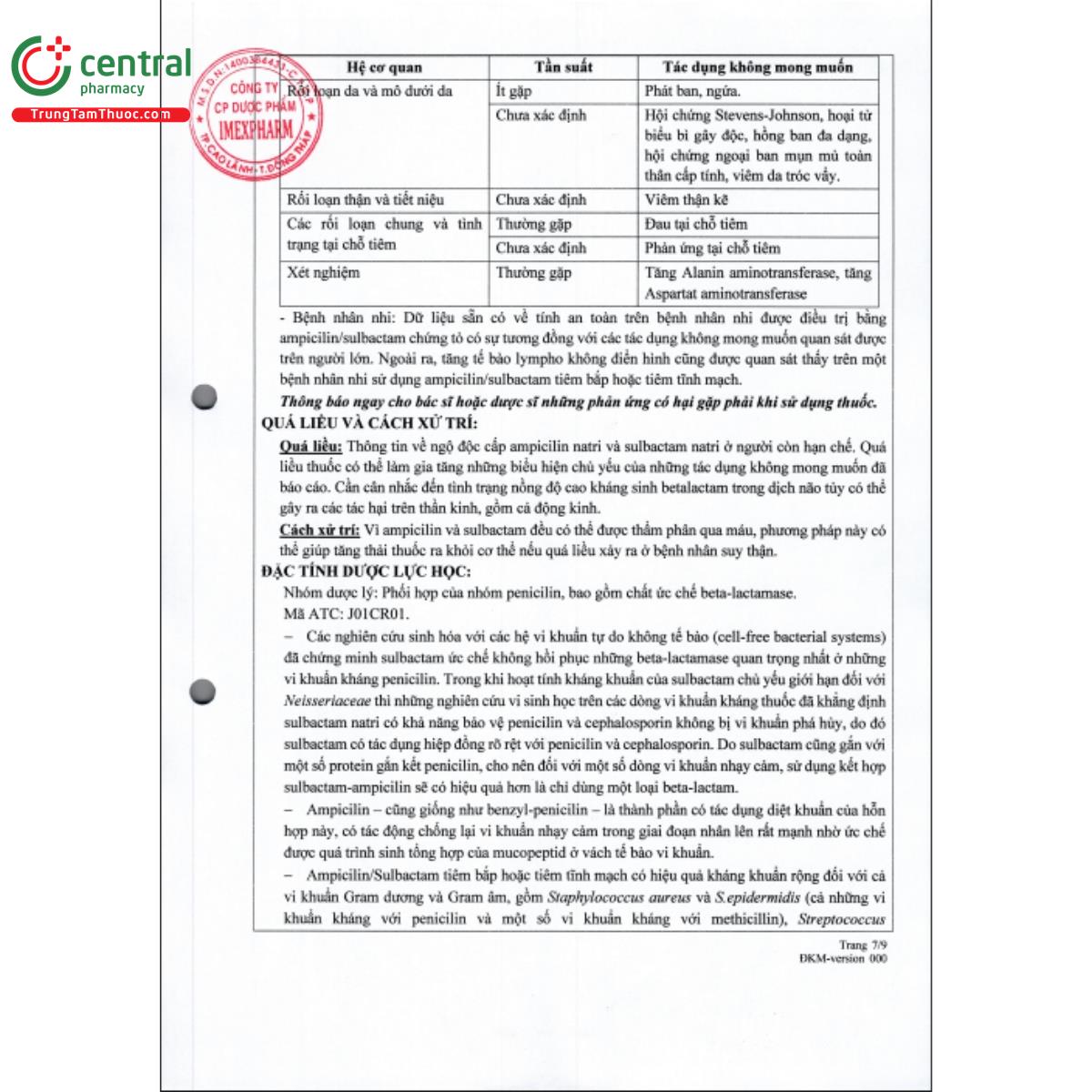 ampicillin sulbactam 15g imexpharm 11 N5801 ampicillin sulbactam 15g imexpharm 11 N5801