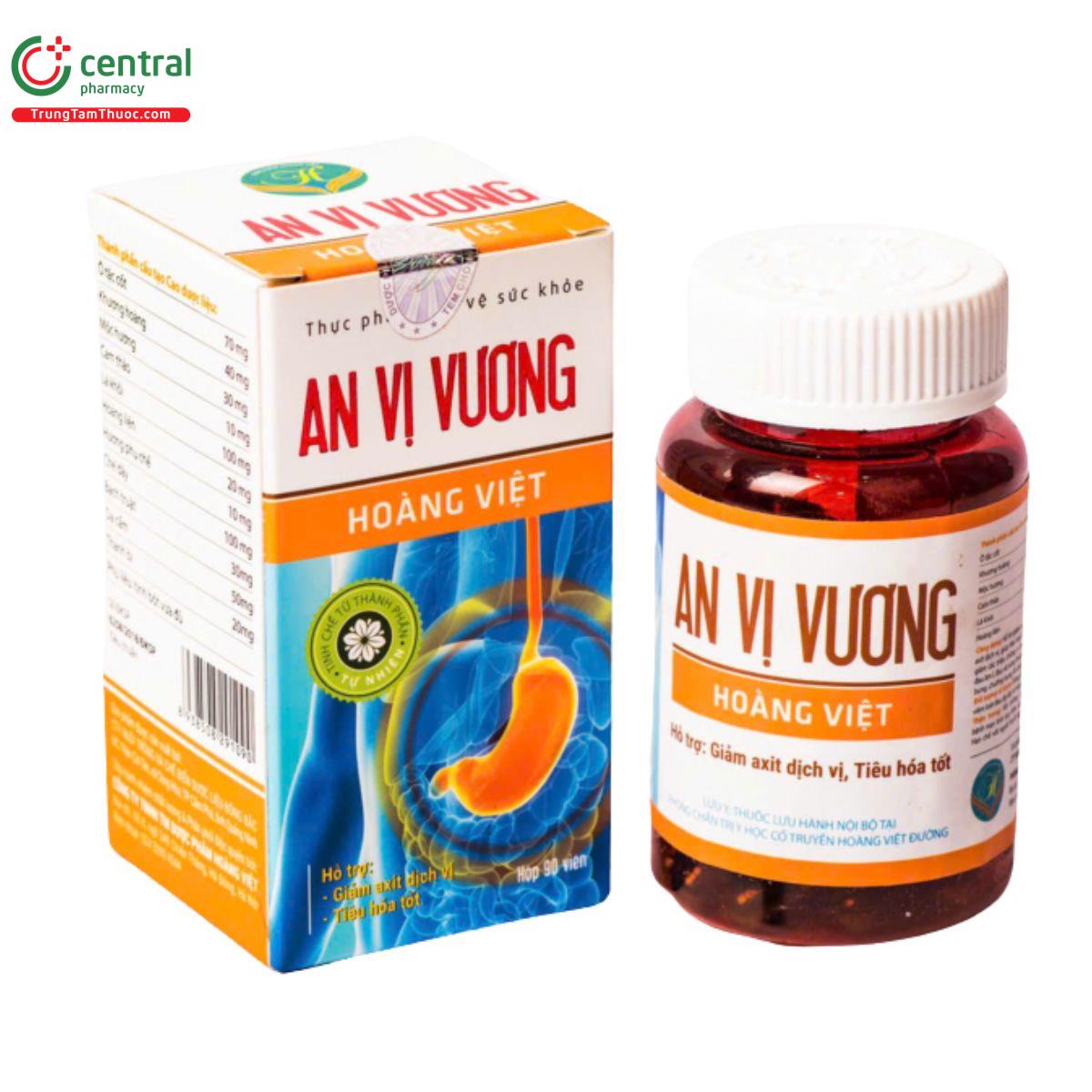 An Vị Vương Hoàng Việt - Hỗ trợ giảm acid dịch vị, giảm đau dạ dày