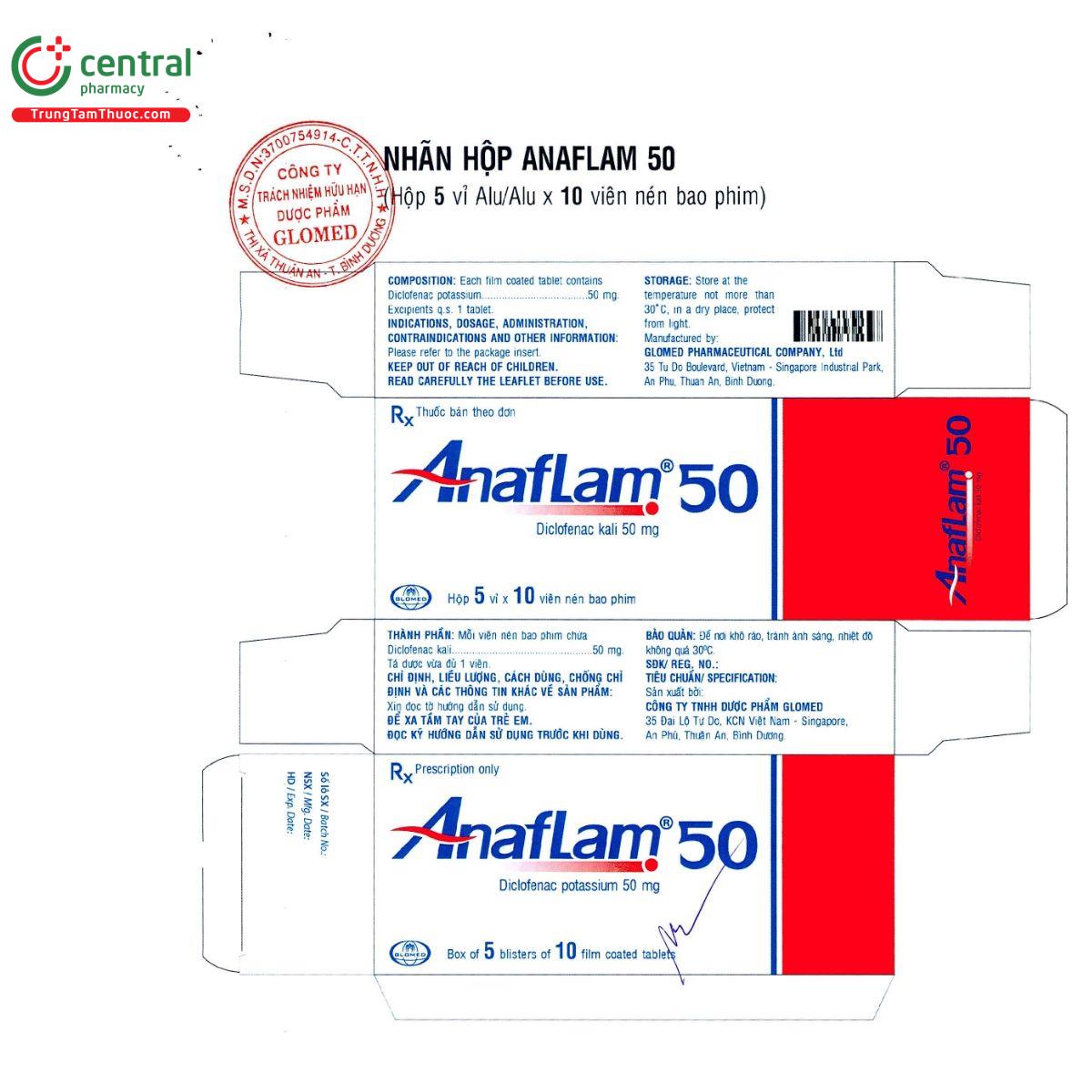 anaflam 50 glomed 10 F2488 anaflam 50 glomed 10 F2488