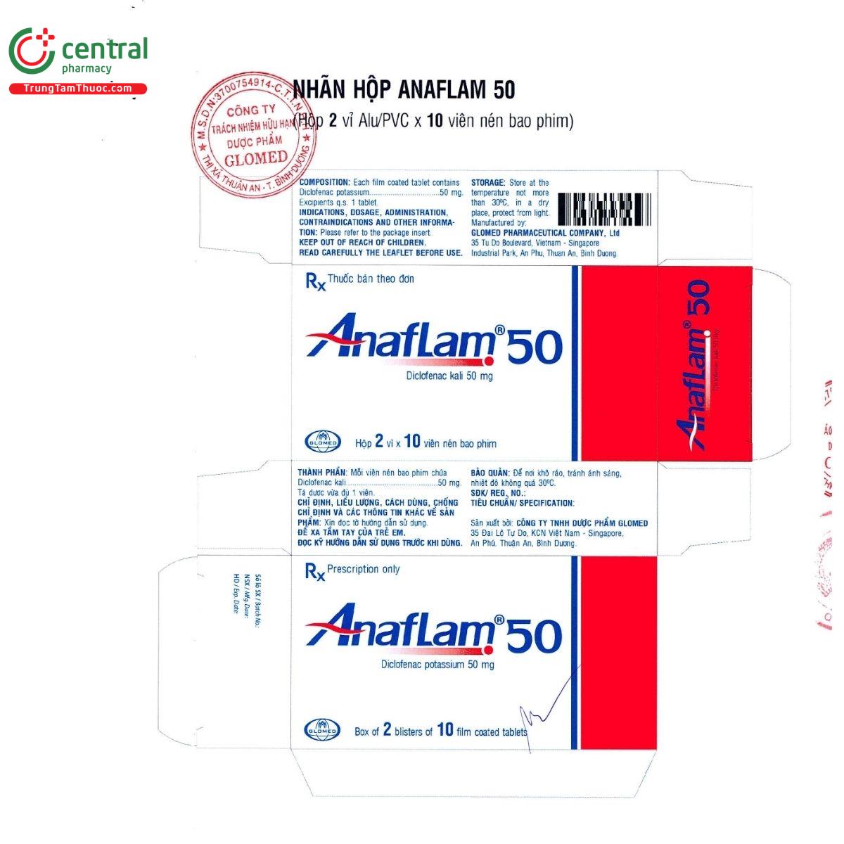 anaflam 50 glomed 4 J3467 anaflam 50 glomed 4 J3467
