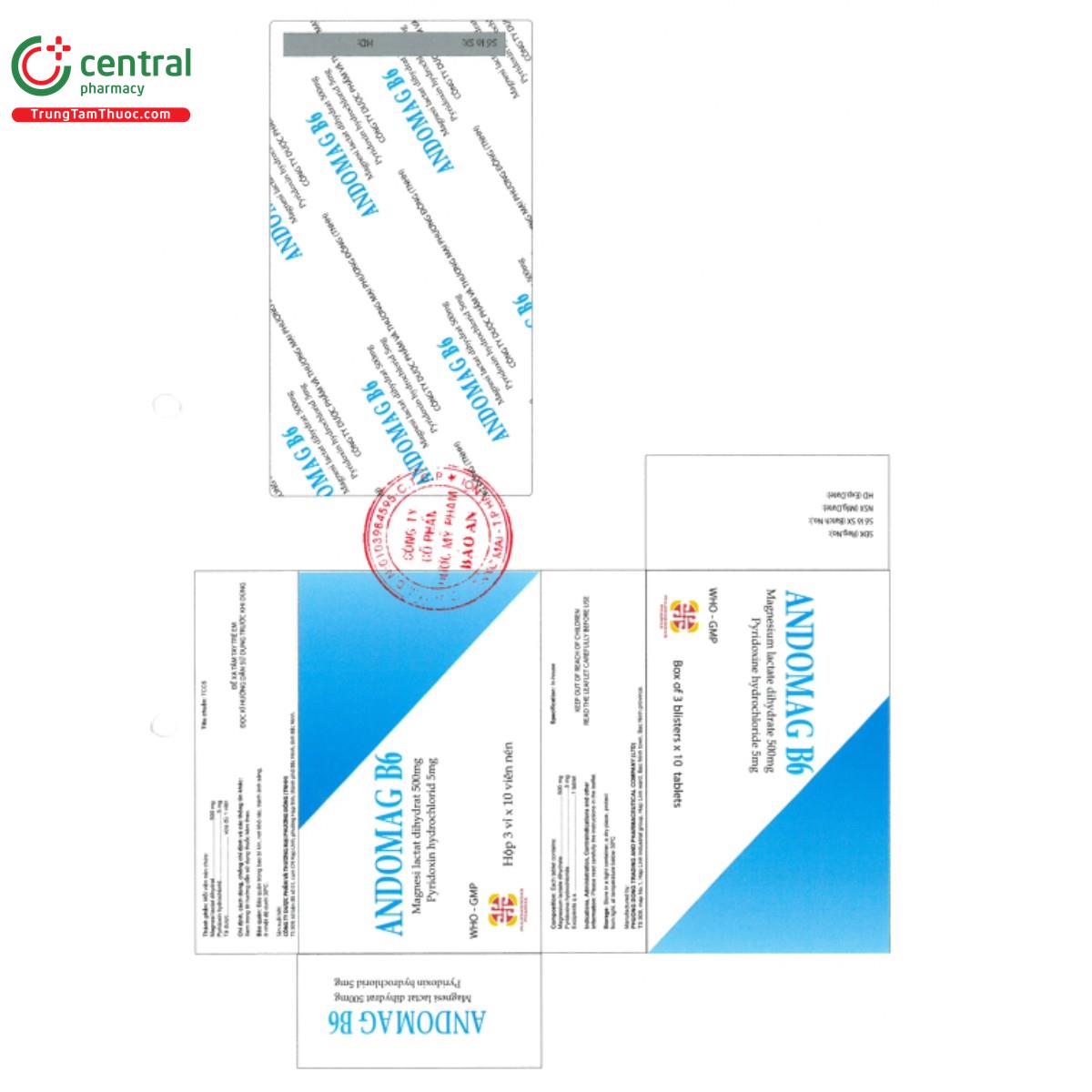 andomag b6 500mg 5mg 3 S7868 andomag b6 500mg 5mg 3 S7868