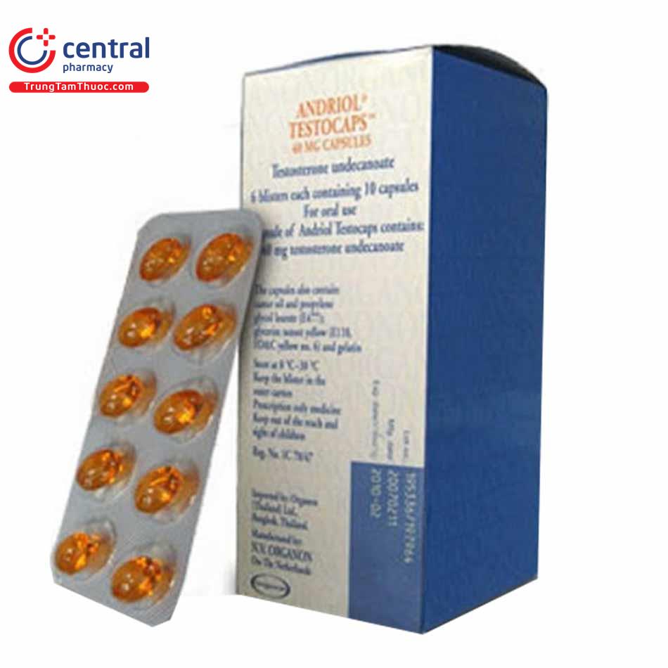 andriol testocaps 40mg capsules 6 L4853