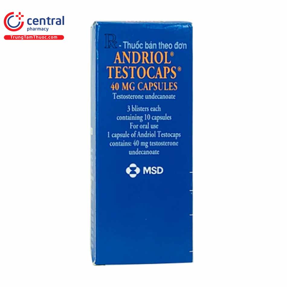 andriol testocaps 40mg capsules 8 C1326