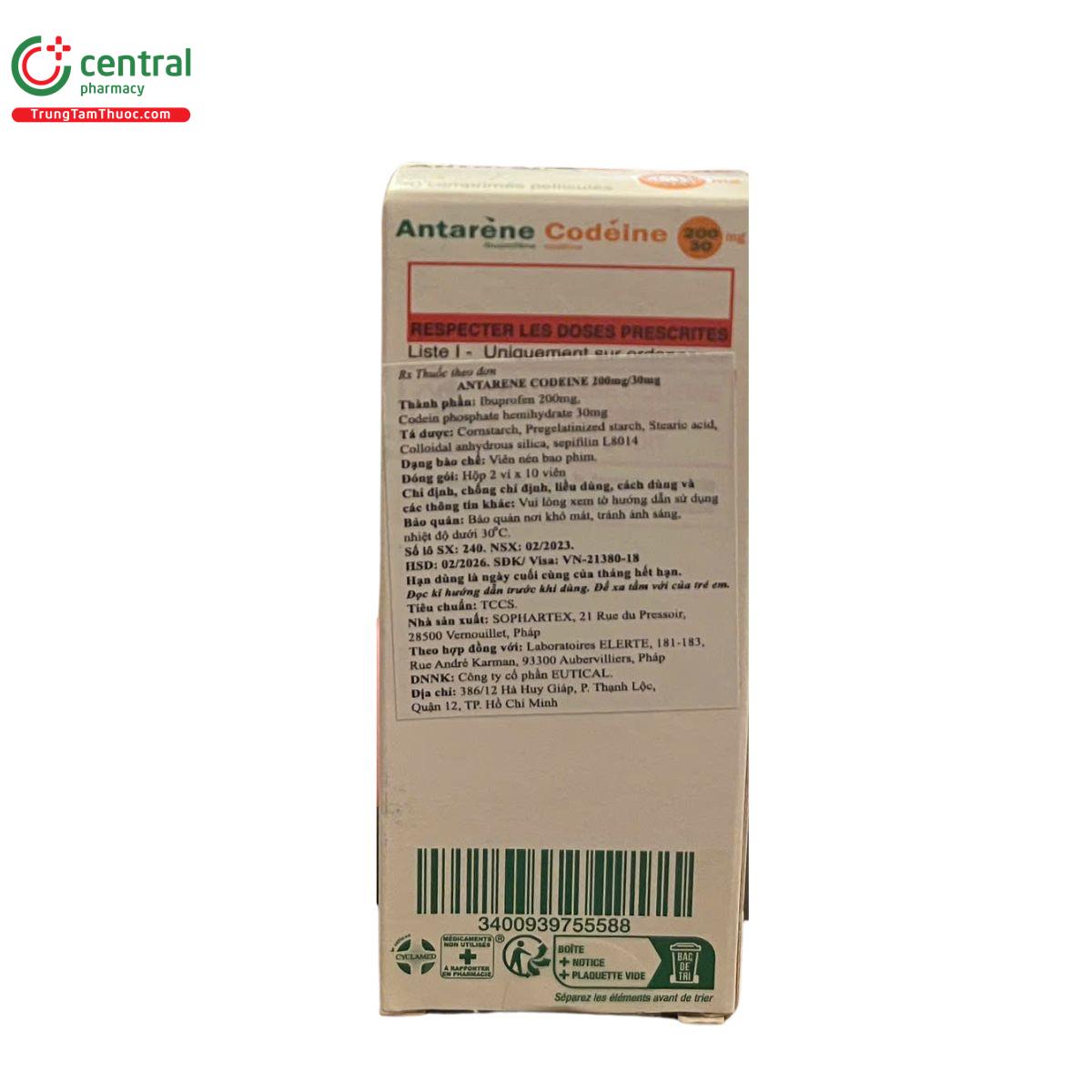 antarene codeine 200mg30mg 3 D1770 antarene codeine 200mg30mg 3 D1770