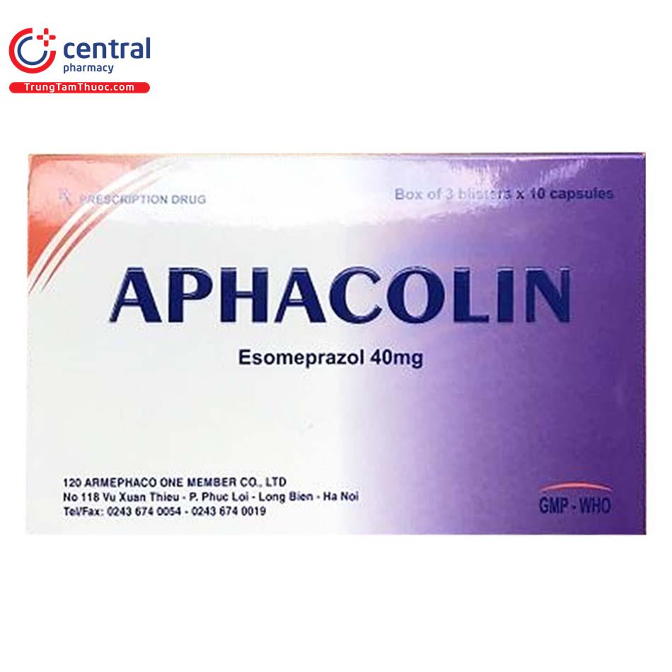 [CHÍNH HÃNG] Thuốc Aphacolin 40mg-Điều trào ngược dạ dày - thực quản