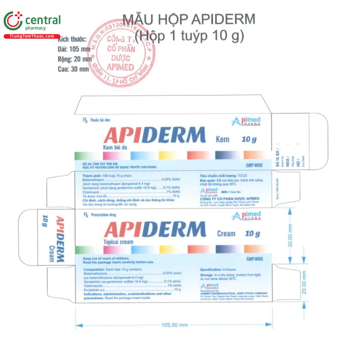 apiderm 3 E2603 apiderm 3 E2603