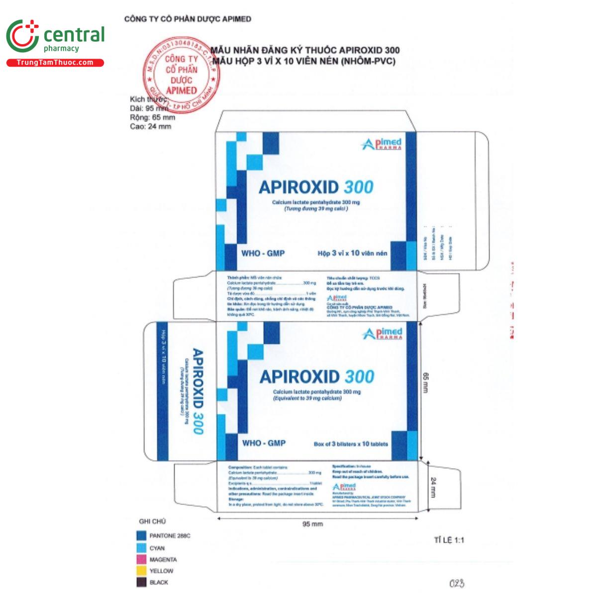 apiroxid 300mg 3 S7255