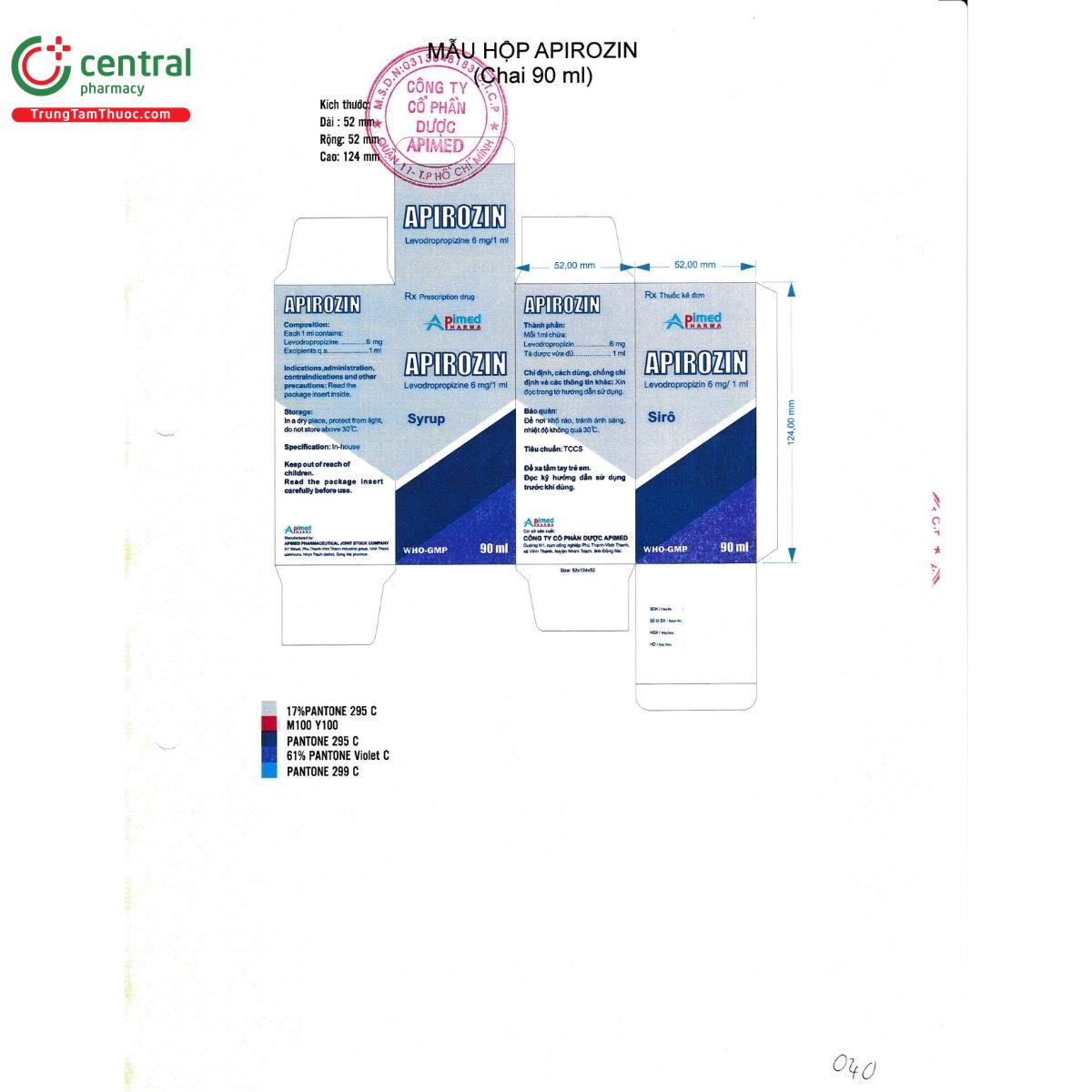 apirozin 6mg ml 3 J3834