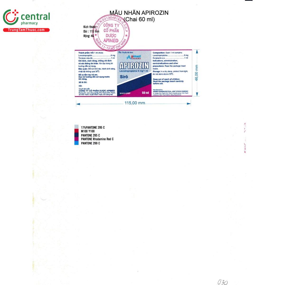 apirozin 6mg ml 4 U8552