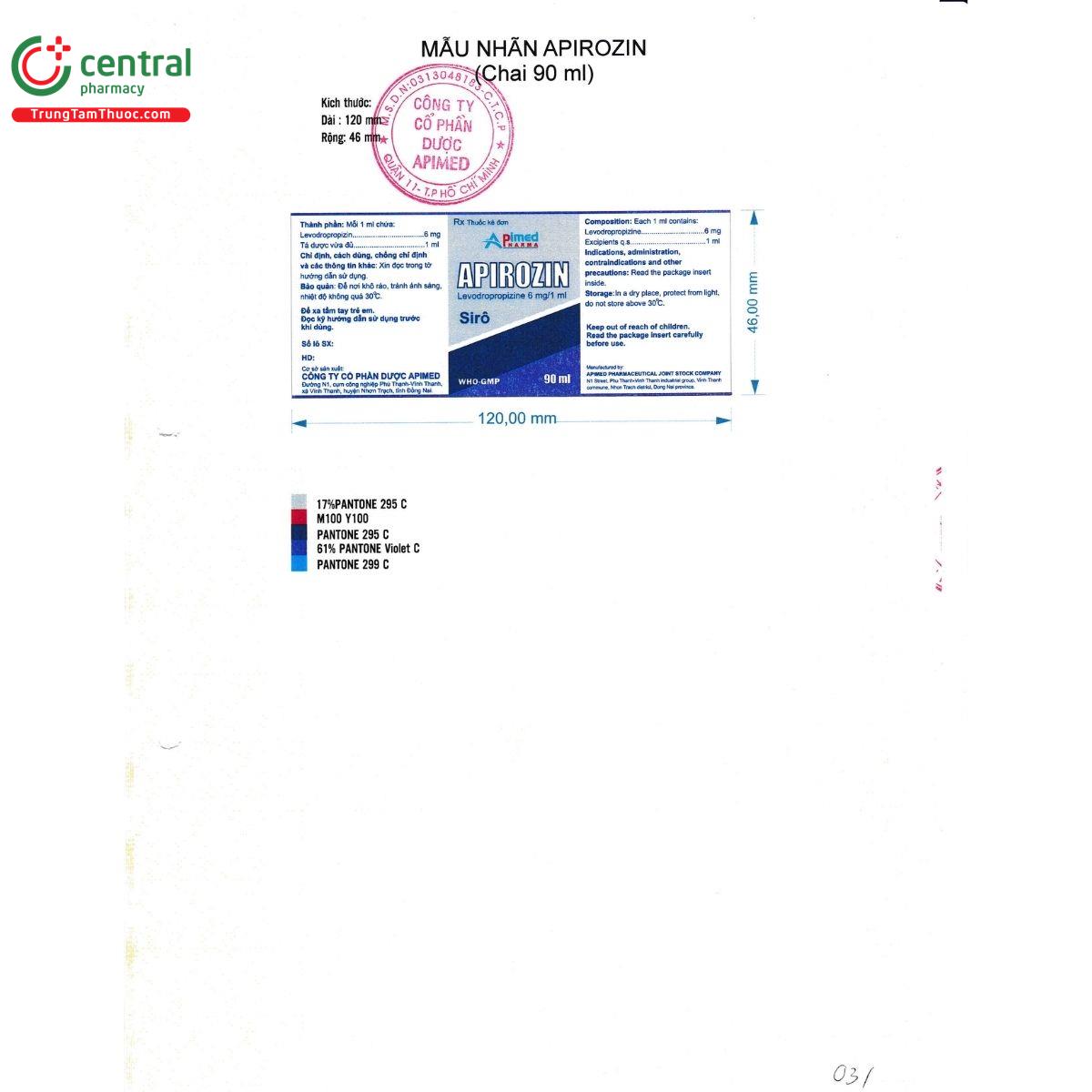 apirozin 6mg ml 5 S7435