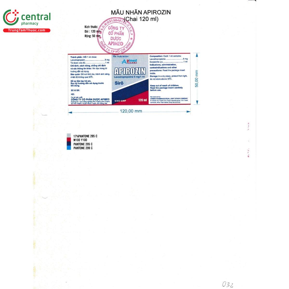 apirozin 6mg ml 6 P6385