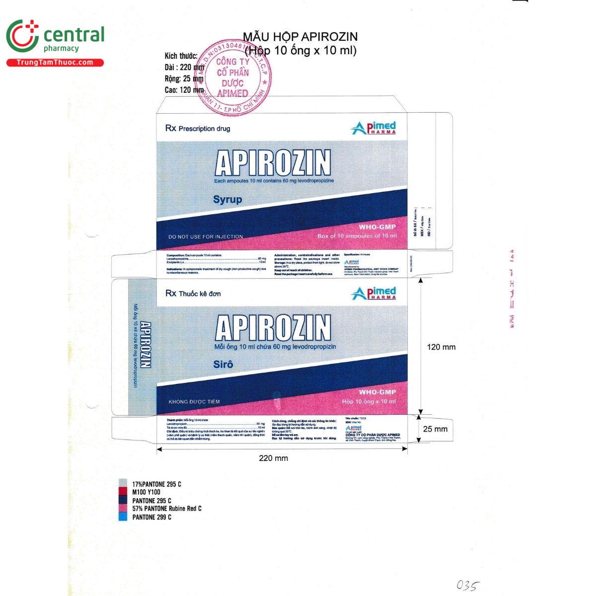 apirozin 6mg ml 9 H3146