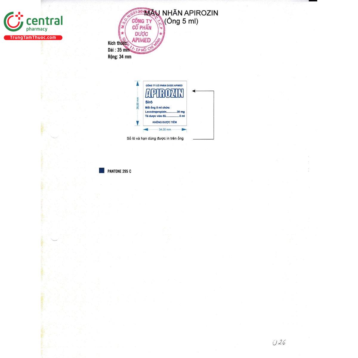 apirozin 6mg ml F2436