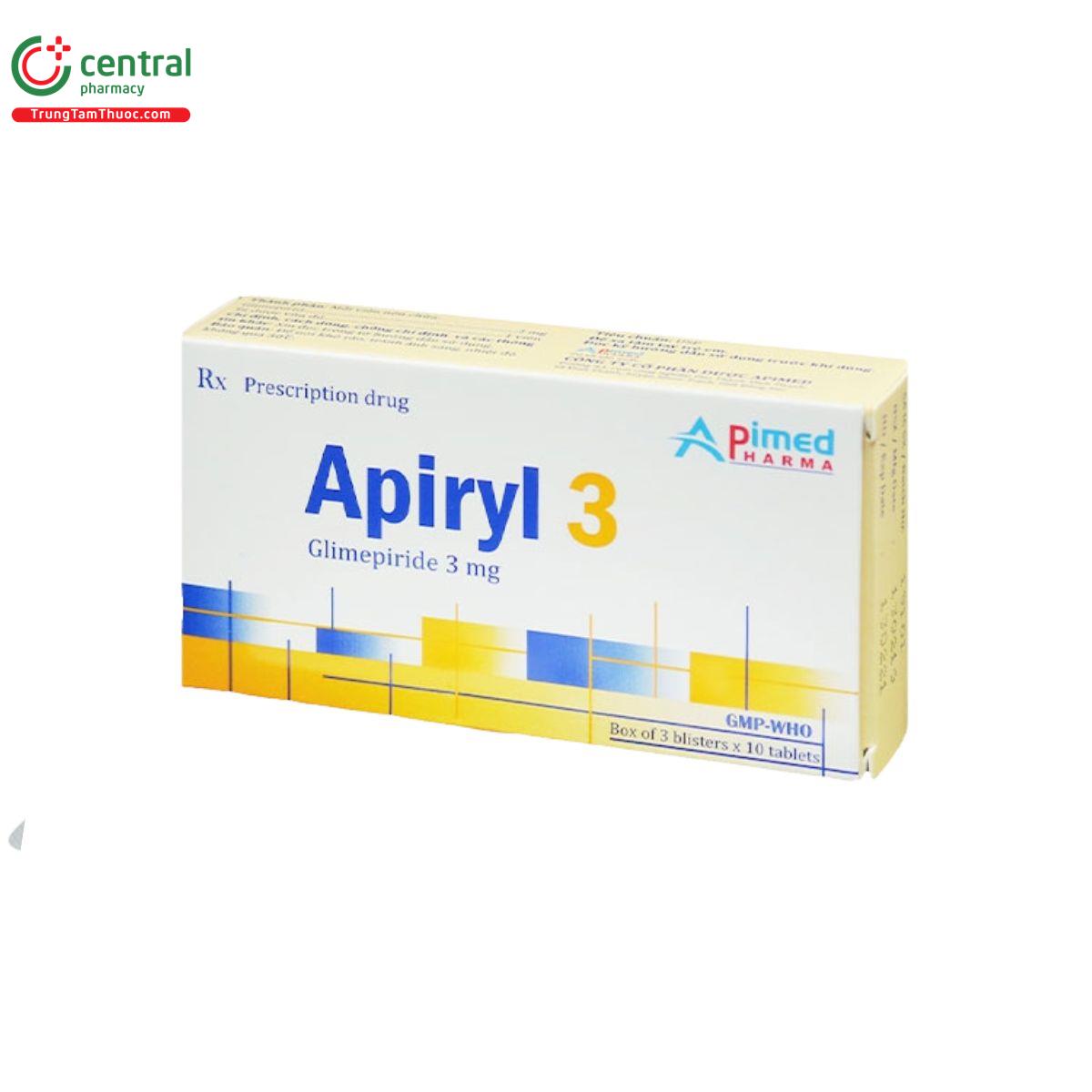 apiryl 3mg 3 H3085
