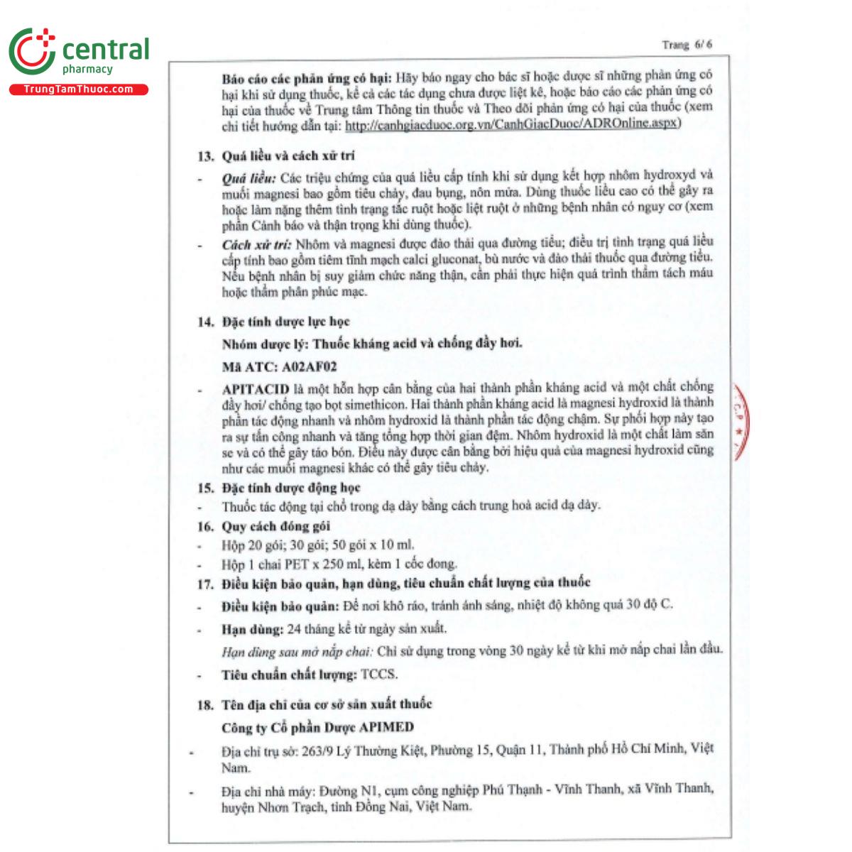 apitacid 9 O5725 apitacid 9 O5725