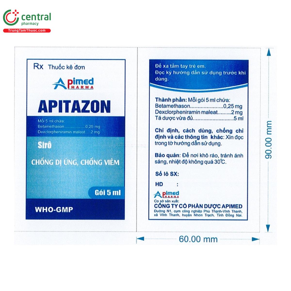 apitazon 5ml 5 I3102 apitazon 5ml 5 I3102