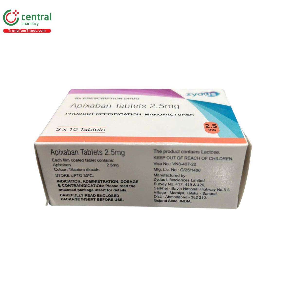apixaban tablets 2 5mg 5 I3163