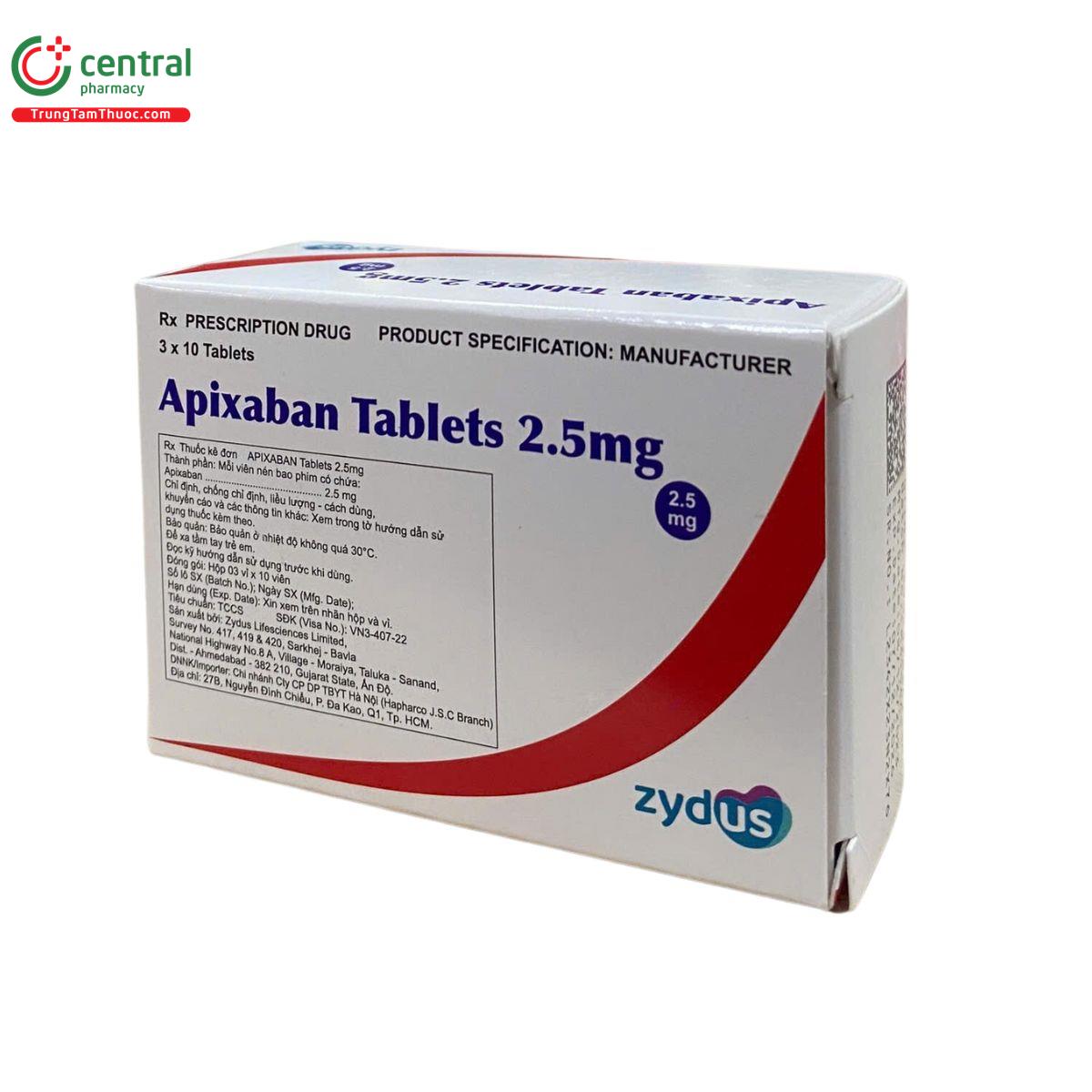 apixaban tablets 25mg zydus 11 D1756