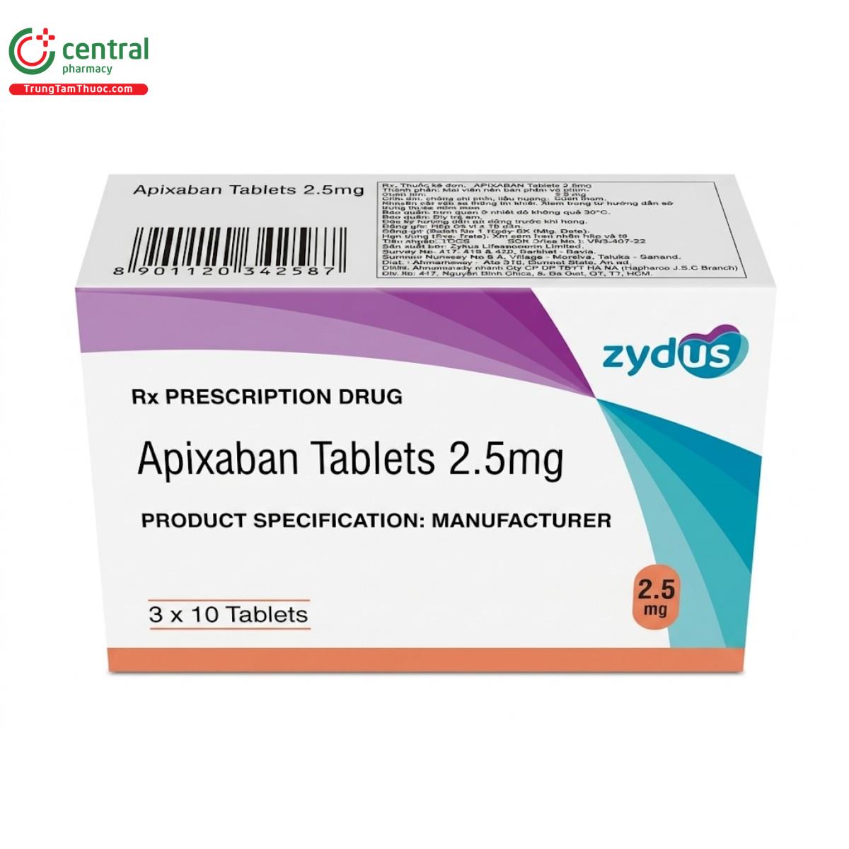 apixaban tablets 25mg zydus 2 I3717 apixaban tablets 25mg zydus 2 I3717
