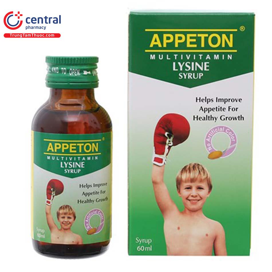 Thuốc Appeton Multivitamin Lysine Syrup 60ml Tác Dụng Và Giá Bán