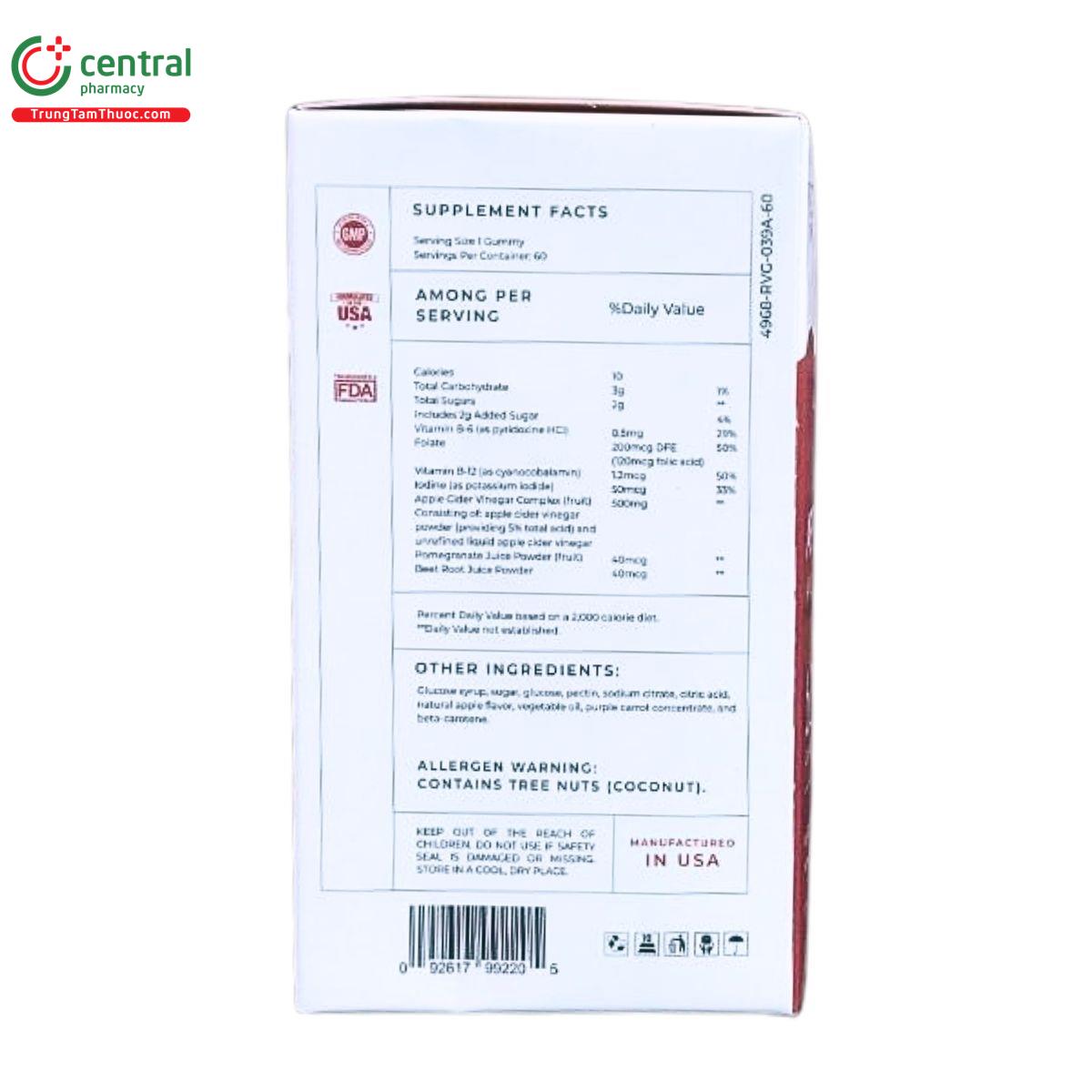 appleslim apple cider vinegar gummies 3 S7646