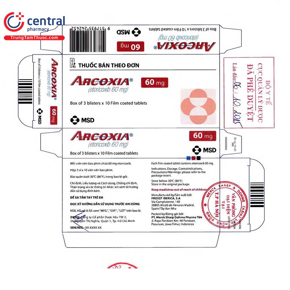 arcoxia 60mg 1 I3110