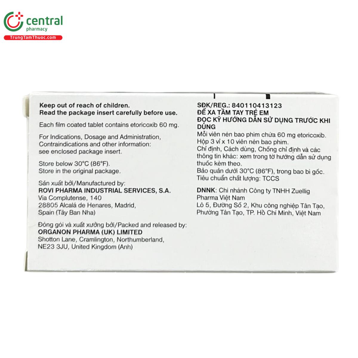 arcoxia 60mg 4 G2564 arcoxia 60mg 4 G2564