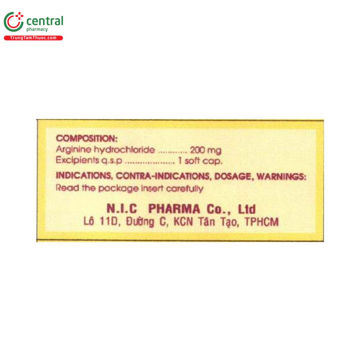 arginine 200mg nic 2 K4367