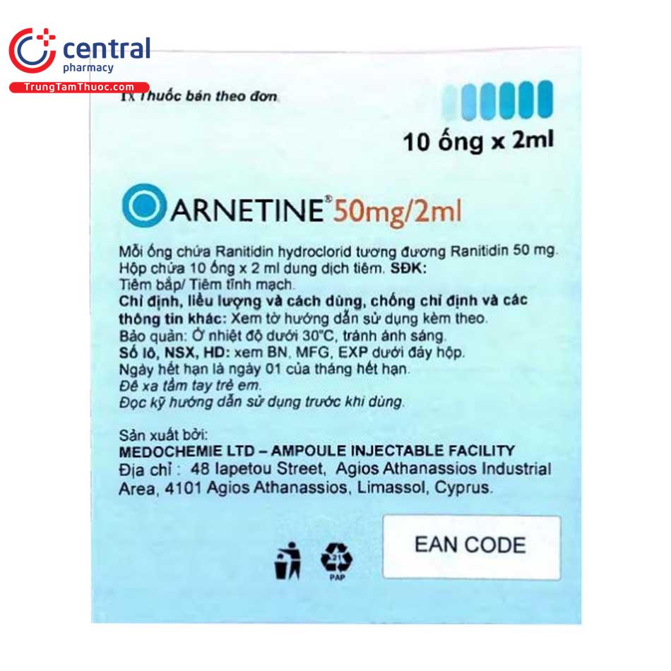 arnetine 50mg 2ml 5 O5664