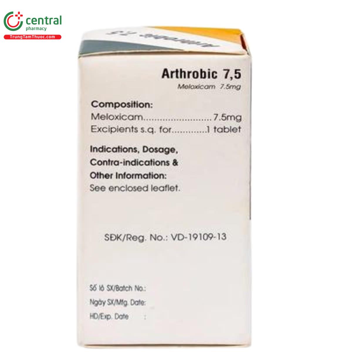 arthrobic 75mg mekophar 6 U8260