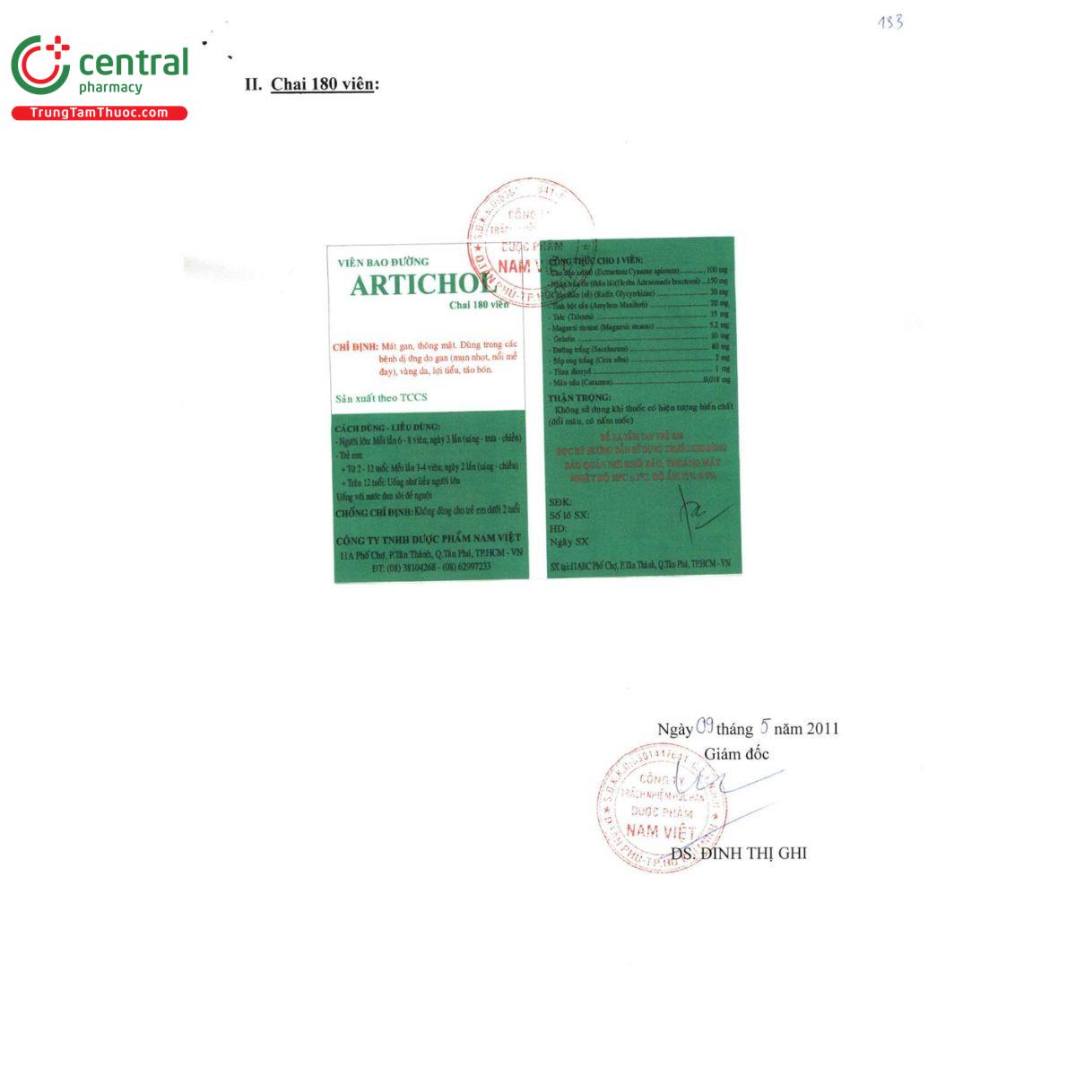 artichol 3 B0841 artichol 3 B0841