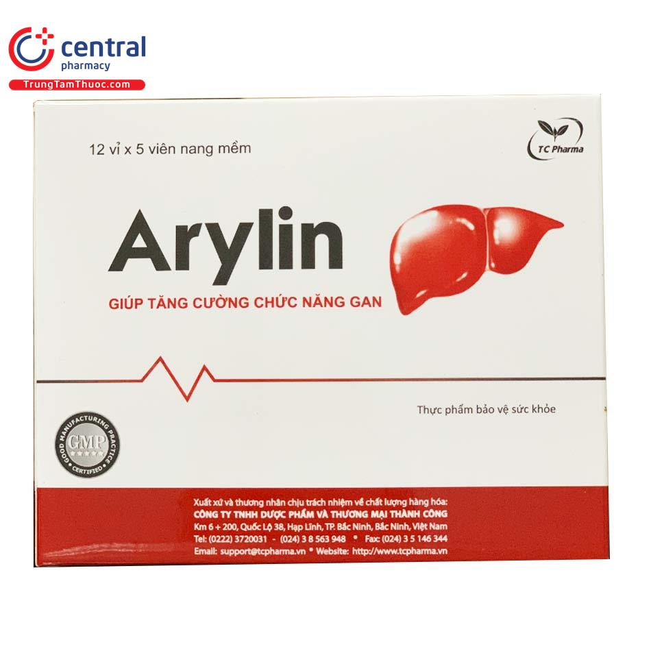 [CHÍNH HÃNG] Arylin hỗ trợ cải thiện chức năng của gan