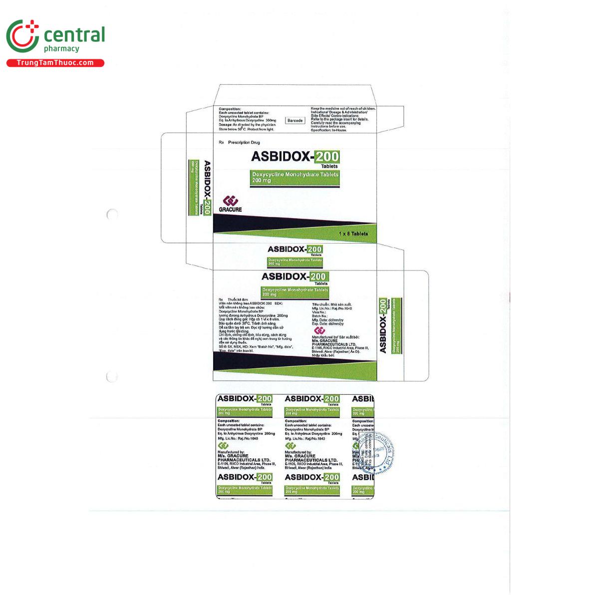 asbidox 200 tablets 3 V8811 asbidox 200 tablets 3 V8811