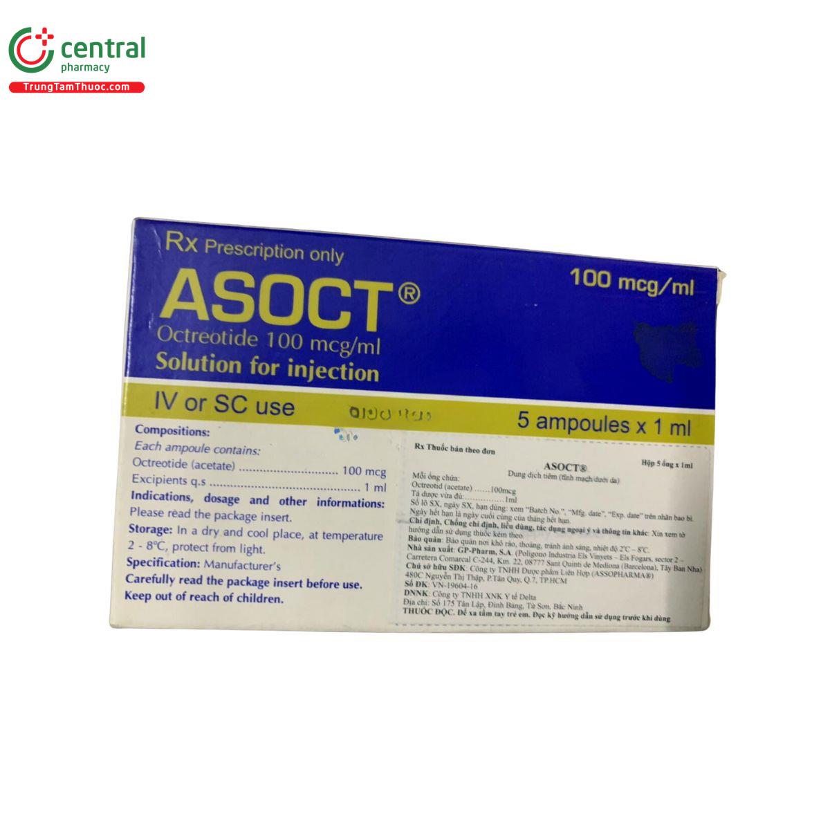 asoct 100mcg ml octreotide 2 P6700