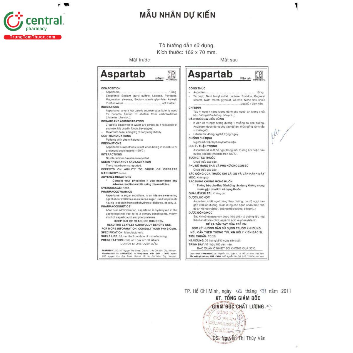 aspartab 10mg 3 S7685 aspartab 10mg 3 S7685