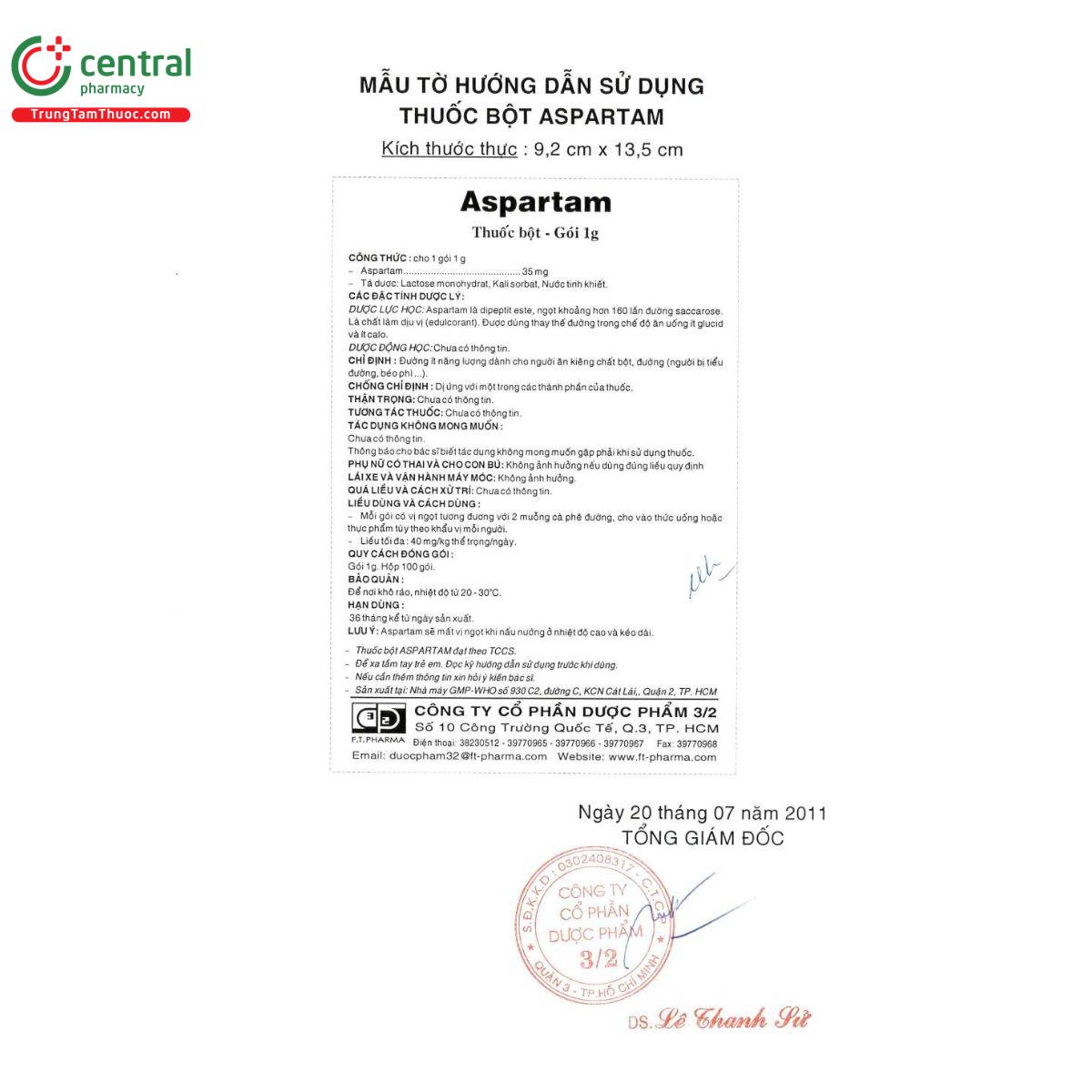 aspartam 35mg ft pharma 9 O5158 aspartam 35mg ft pharma 9 O5158