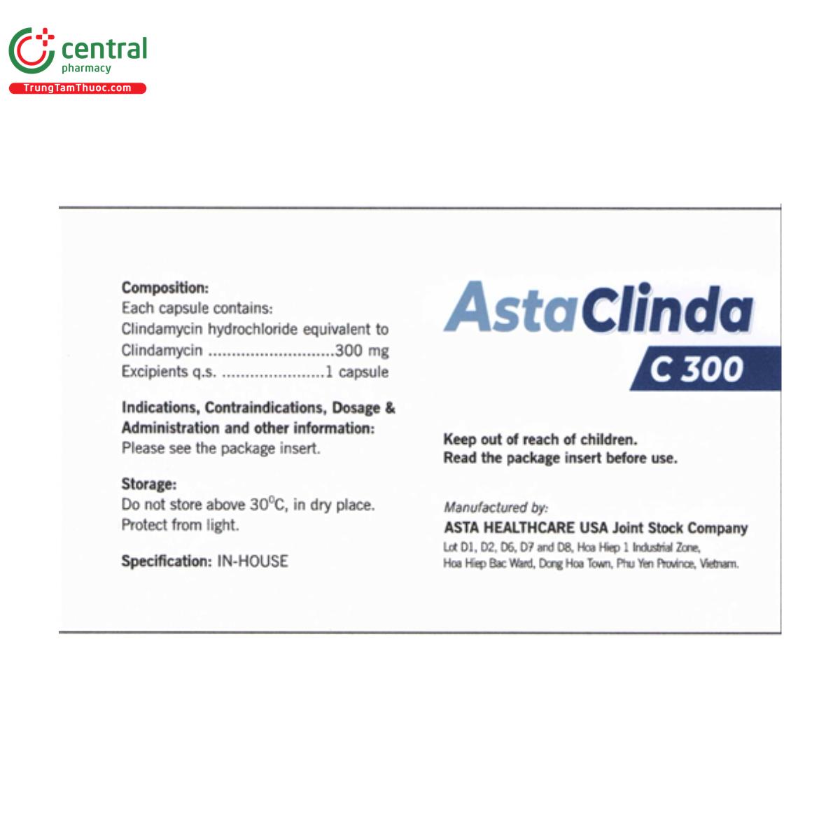 astaclinda c 300mg 6 B0346 astaclinda c 300mg 6 B0346