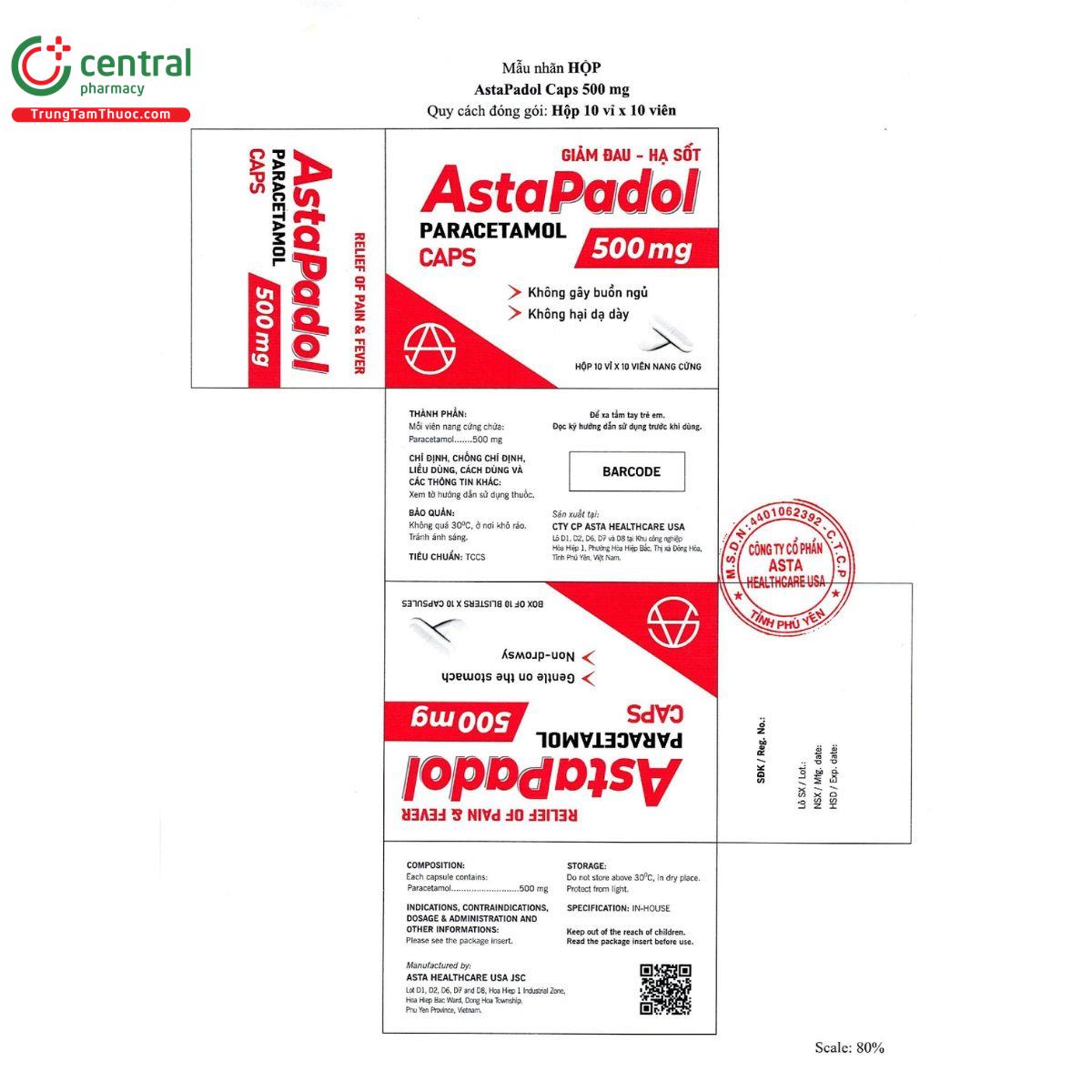 astapadol caps 500mg 3 L4271