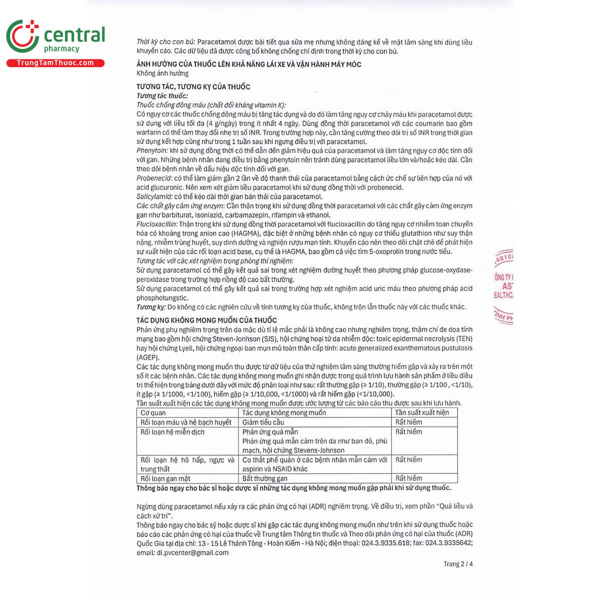 astapadol caps 500mg 6 B0470